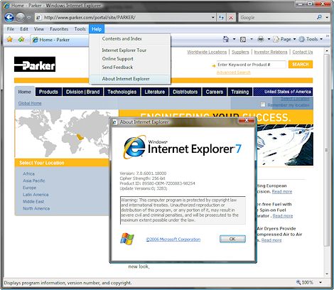 phone number for internet explorer help